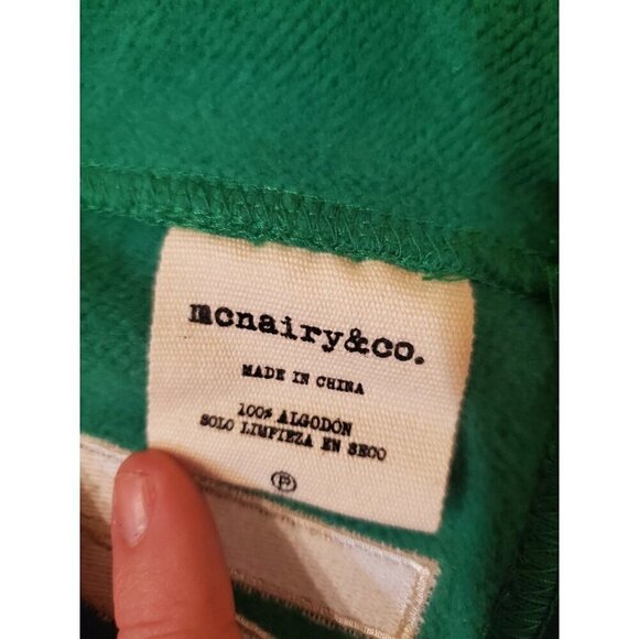 Mcnairy & Co Duffel Hoodie Mens M Kelly Green Zippered Pockets NWT MSRP $224 - Picture 6 of 13